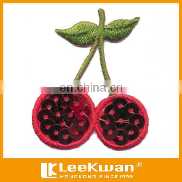 Custom high quality Christmas Santa Claus embroidered patch sequin embroidery technic patch