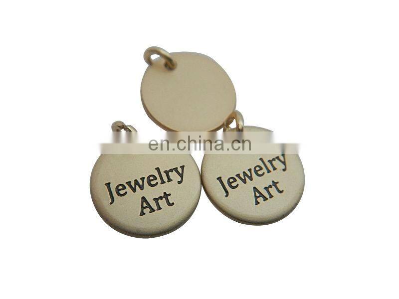 custom metal jewelry tags/metal hang tag