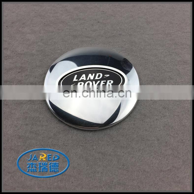 Chromed car logo emblem with adhesive tape