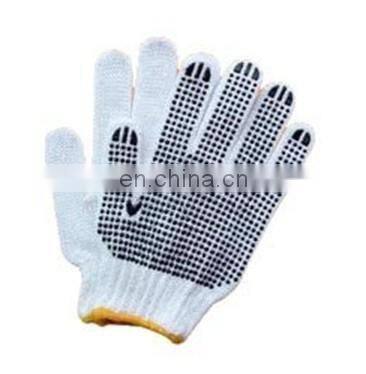 cotton gloves with high quality bleach white cotton gloves safety cotton white work gloves