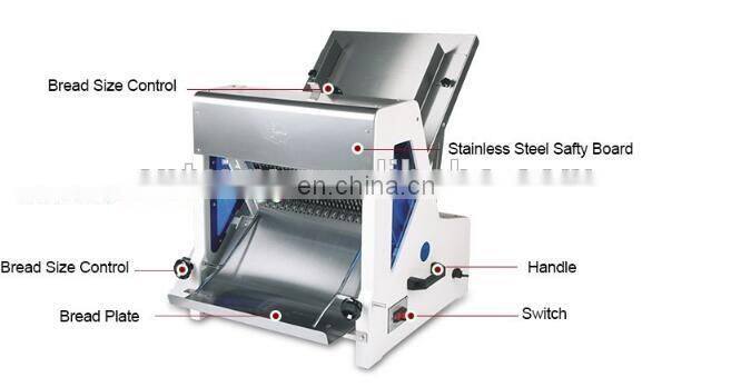 Industrial Bread Toast Knife Blades Slicer / Home electric bread cutter machinery