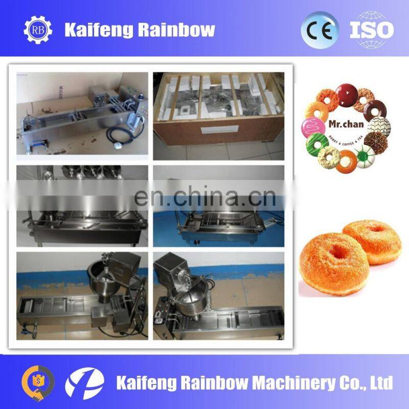 Best Selling New Condition three size mini donut making machines/automatic donut machine with fryer