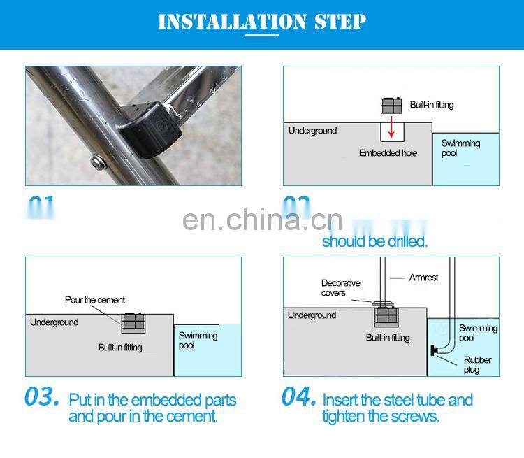 Private Label Stainless Steel Swimming Pool Ladder