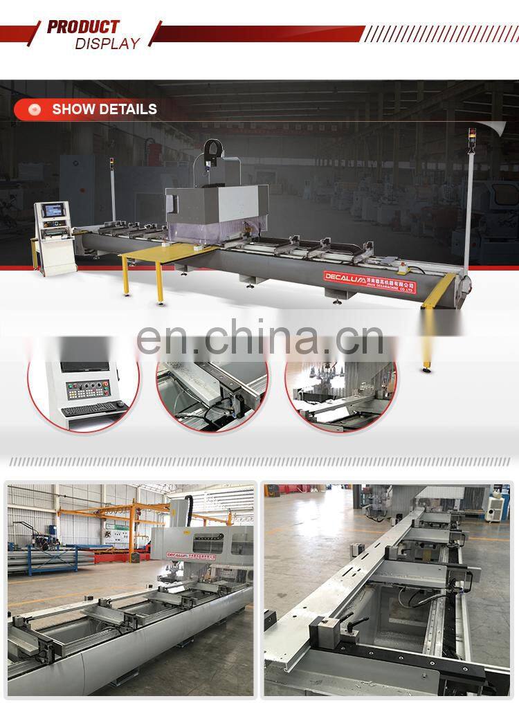 Aluminum curtain wall 3 axis cnc machine centre