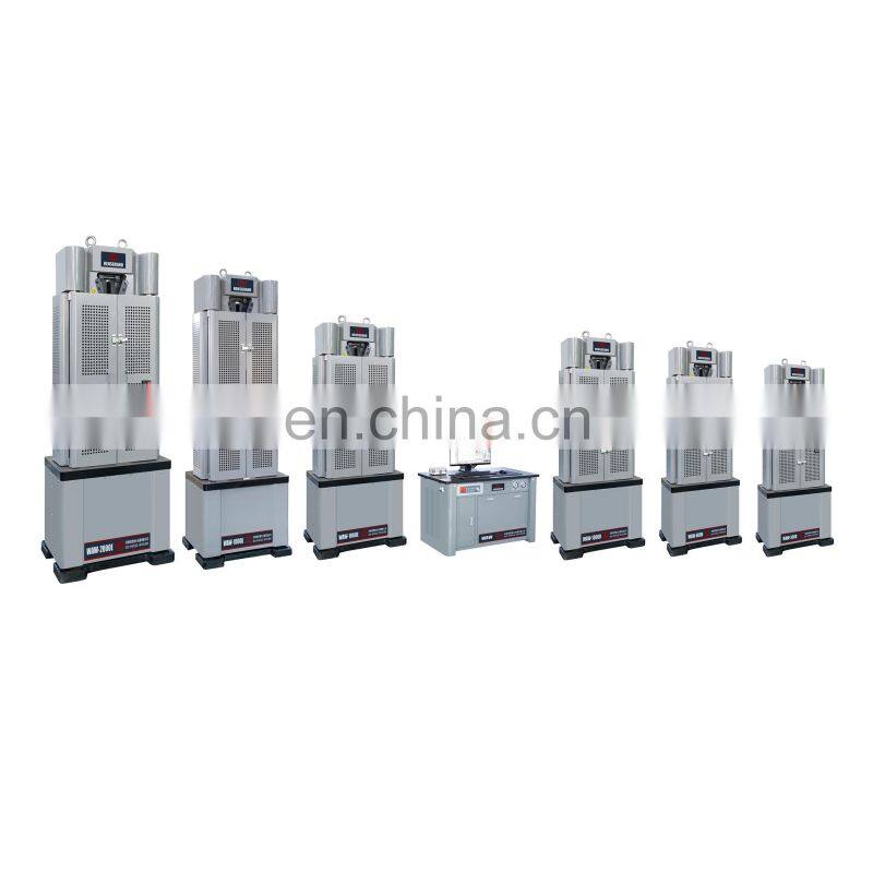 WAW/WEW/WE Hydraulic Universal Testing Machine+steel wire tensile testing machine
