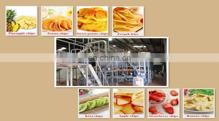 Vacuum fryer for potato sticks, potato chips