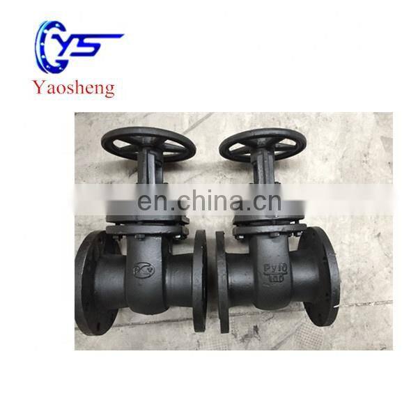 High quality low price cast iron double disc brass seal gate valve