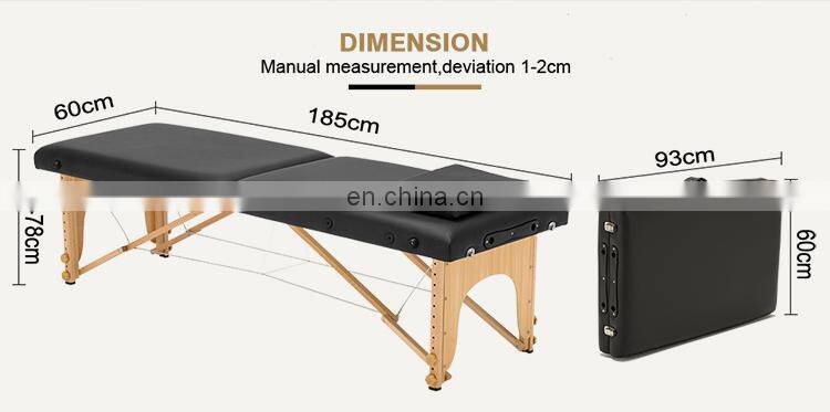 wooden facial bed folding massage table portable massage bed