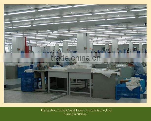 Feather duvet/stripe fabric quilt comforter/hotel bedding set