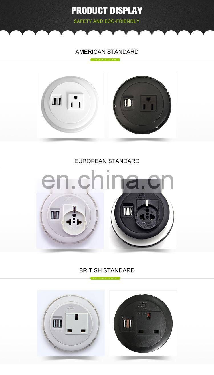 US/UK/EU standard usb charger universal multi socket