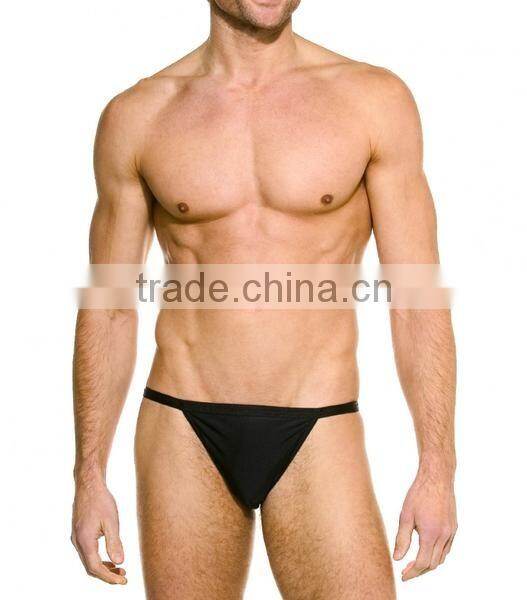 AUD001 Swim Tanga Black with the fabric Poly/lycra made in china