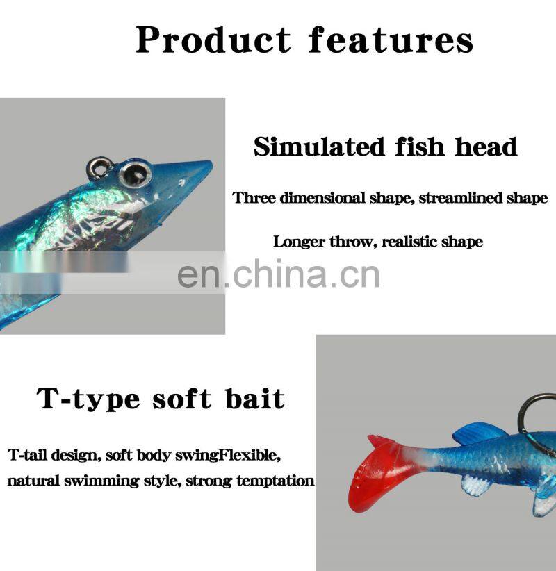 New design 6.6g 7.5cm stick bait fishing lures bait saltwater soft plastic lure