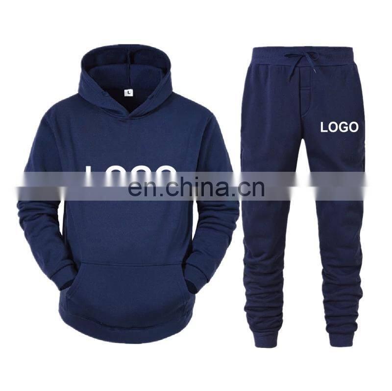 Men's and women's pullover casual gym sport wool hoodie Winter High Quality Hoodie set