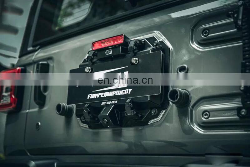 Tail Door License Cover for Jeep Wrangler JK 07+  Rear License Plate 4x4 Accessories Maiker Offroad