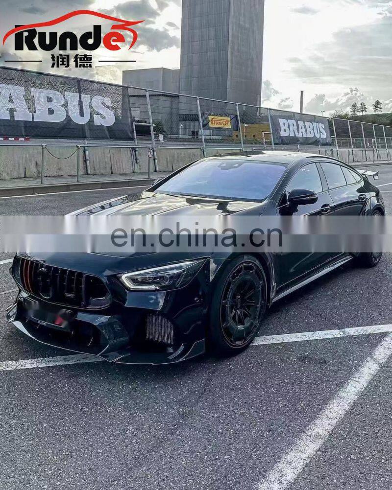 Runde Carbon Fiber Wide Body Kit For Mercedes Benz X290 AMG GT43/GT63 Upgrade To Brabus Rocket 900 Style Bodykit Bumper