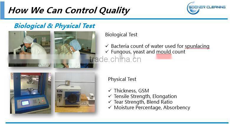 Raw Material Nonwoven Fabric Push Clean Wipe