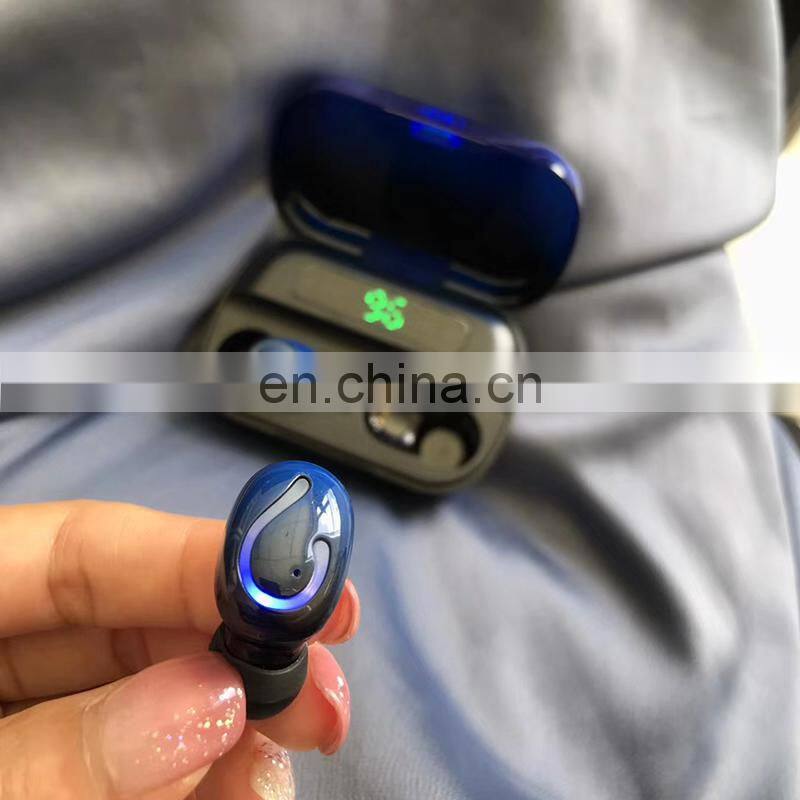 Q61C 5.1 tws mobile headphones wireless earbuds earphone waterproof headset with LED power display
