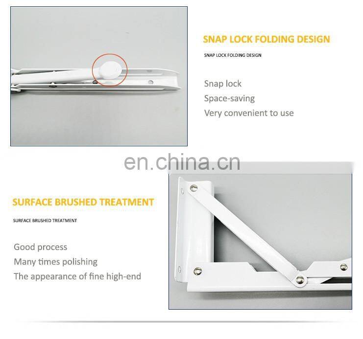 Heavy Duty Furniture Shelf Triangle Folding Steel Metal Angle Table Support Bracket