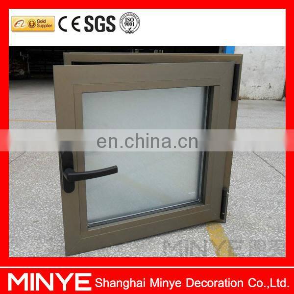 Top quality aluminum bathroom windows Glass toilet window price