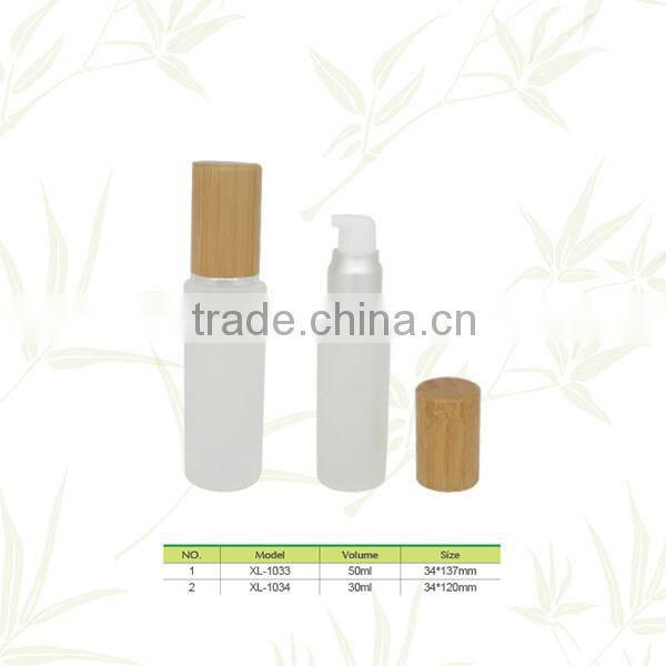 New design 50ml bamboo lotion bottle with low price