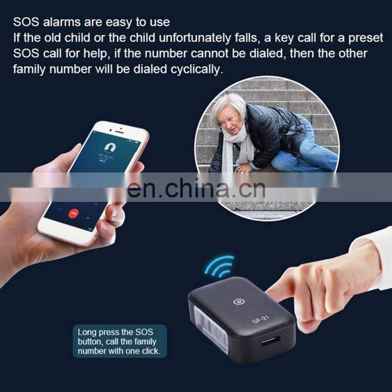 GF21 Wireless tracker for the elderly and children vehicle anti-theft remote GPS pet locator