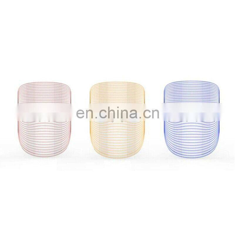 3 Color LED Light Photon Face Neck Rejuvenation Skin Facial Therapy Wrinkle