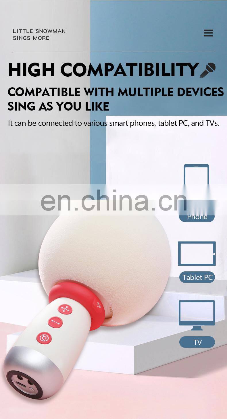 ALLINGE MDZ3633 Portable Microfono Wireless Home Use Singing Machine Microphone Karaoke Speaker