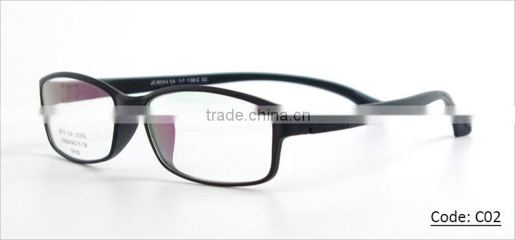 Latest TR90 full rim bright color stylish glasses frames for girls for men with changeable temple