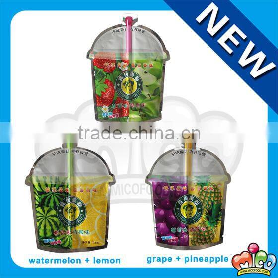 double flavored instant fruit powder