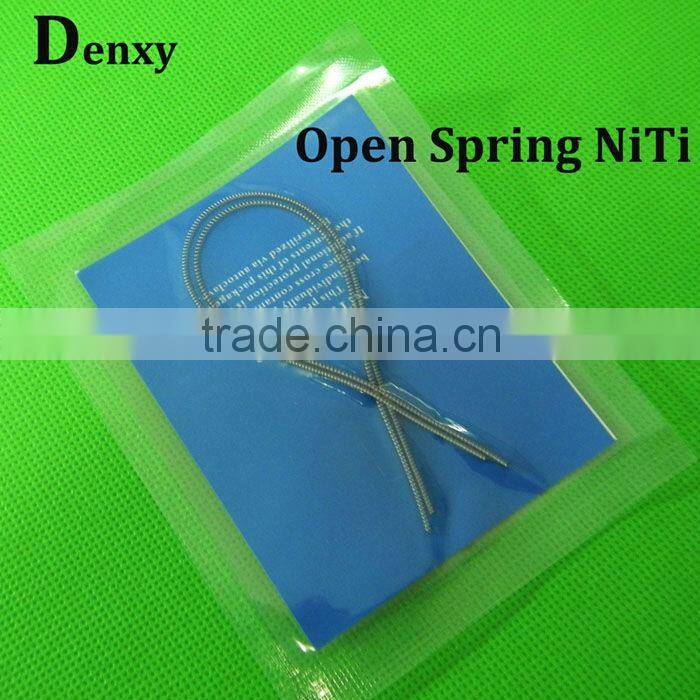 China Dental Orthodontic Product Manufacture orthodontic niti close & open coil springs with eyelet