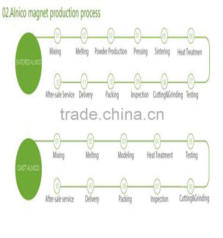 customized sintered U-shaped Alnico magnet moto