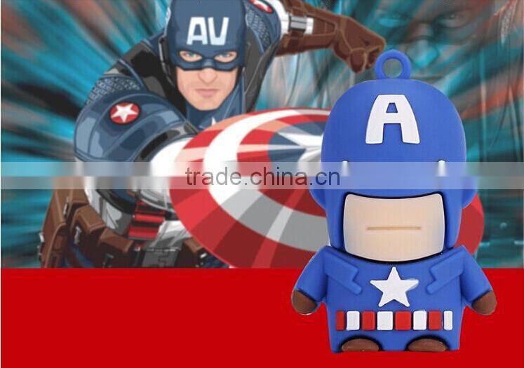 2016 hot selling gift for kids large quantity factory usb flash drive with cute design cartoon character