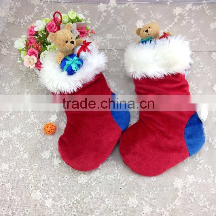 Christmas Decoration /Soft Christmas Sock Docorated by Bear