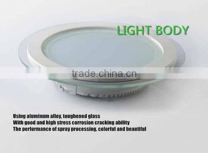 warm white and cool white glass led panel light, SMD5730 led light panel glass, dimmable backlit led panel light