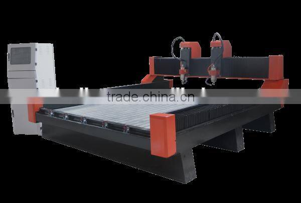 multi seperate heads stone carving cnc router with dust collector