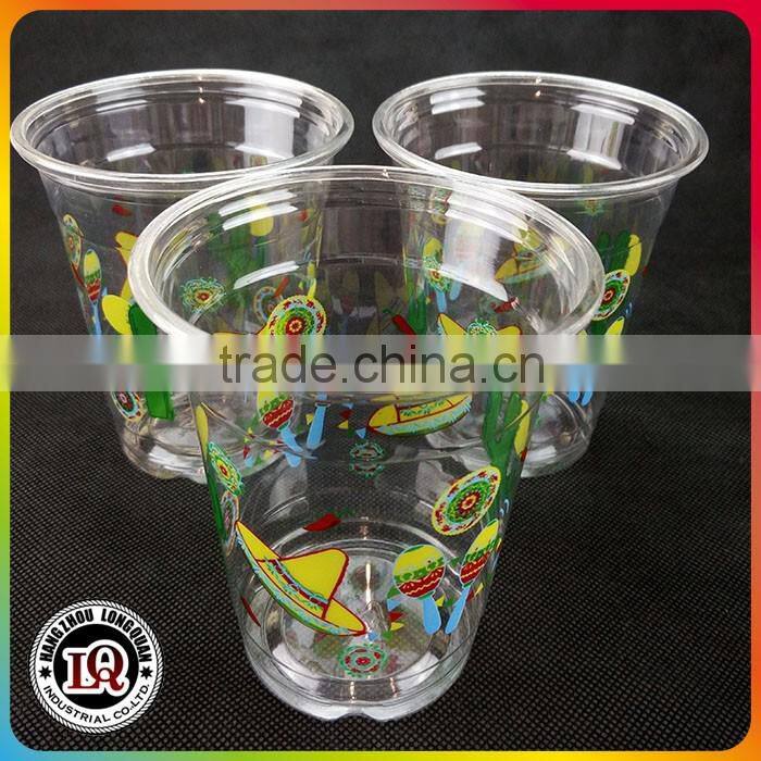 Custom Plastic PET Cold Drink Cup