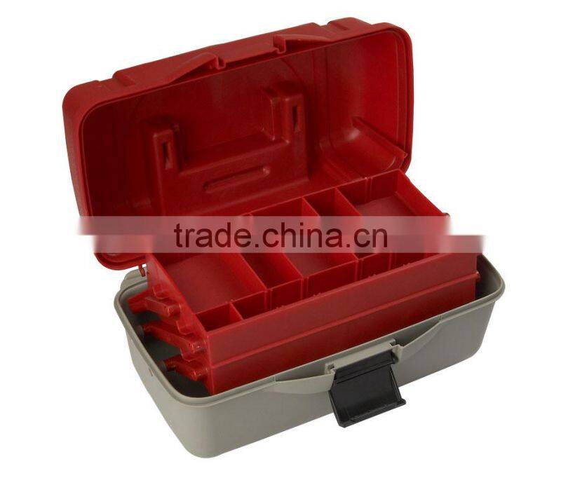 35.5*20*19cm 2 layers Fishing Tackle Storage Box Fishing tool Equipment case