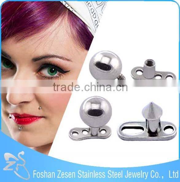 Body Piercing Jewelry Titanium Crystal Dermal Anchor Piercing Jewelry