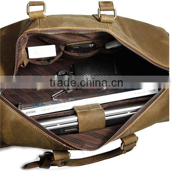 2014 fashion shoulder travel bag,real leather travel bag,travel shoulder bag for men