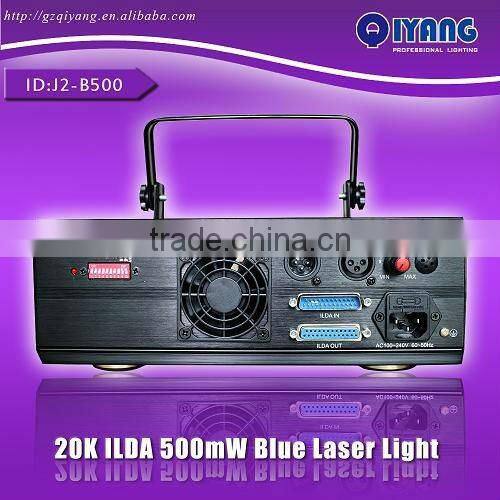 ilda 20k 500mw animation 445nm blue mini laser light show projector