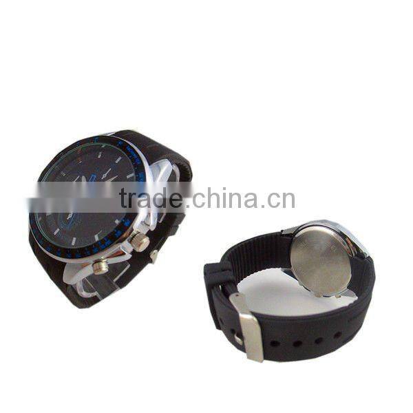 durable men silicone led quartz watch