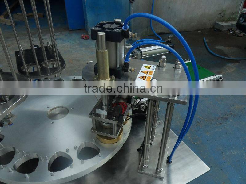 cheap automated powder plastic cups filling sealing machine