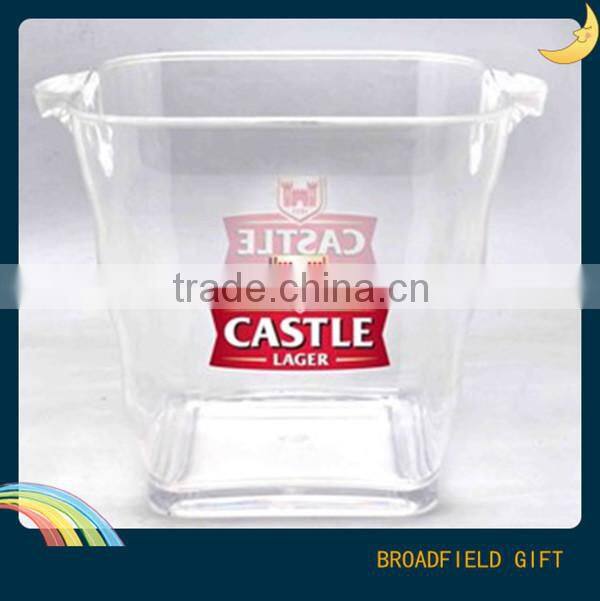 2014 hot selling led ice bucket wholesale with custom logo printing