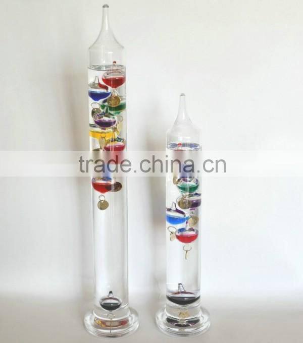 12 Inches High Galileo Thermometer 7 balls