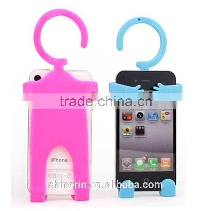 2016 new design OEM silicone cartoon mobile phone holder