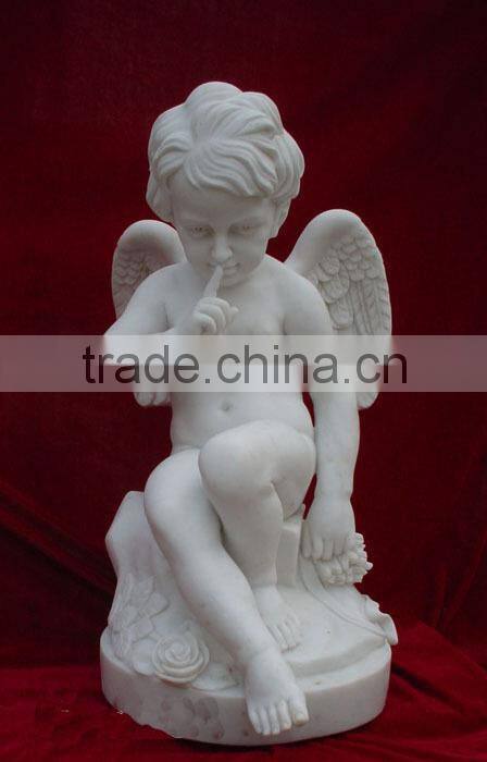 white marble angel statues