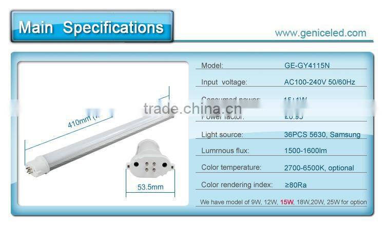 GY10Q base Japan led tube light 15W 410mm