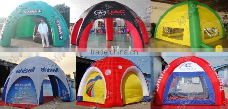 Durable tent type inflatable white dome tent