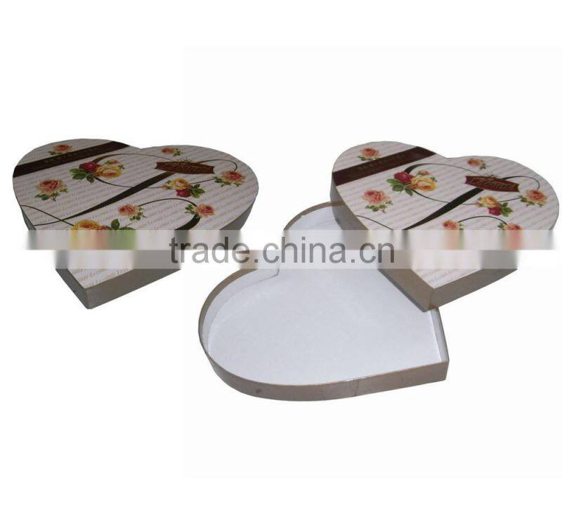 heart shape cardboard chocolate gift box wholesale
