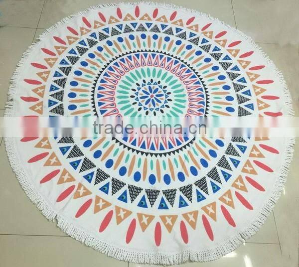 Family travel convenient watermelon pattern fashion beach towel for summer